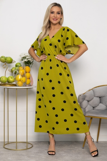 Платье Летнее настроение (зеленое яблоко) П13729-7М