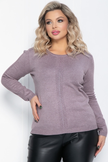 Джемпер Зимний вечер (пыльно-фиолетовый) Б12412-20