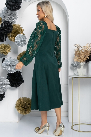 Платье Ночь нежна (зеленое) П11552