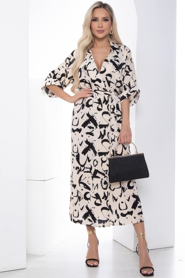 Платье "Алария" (беж) П9082