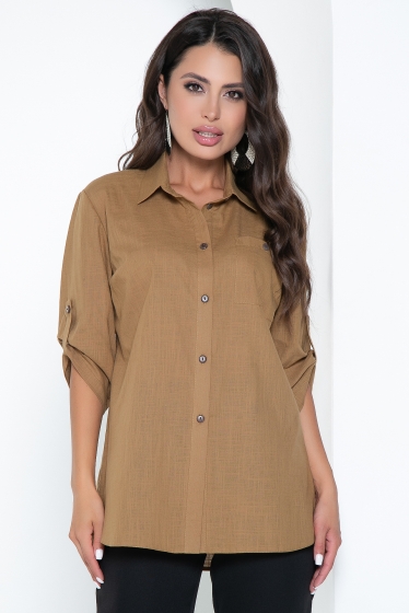 Рубашка "Марни" (горчица) Б2526