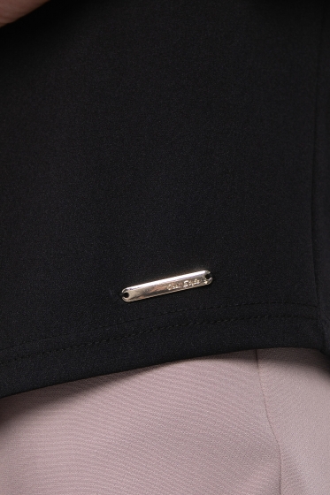 Блуза "Аста" Б7333 (чёрная)