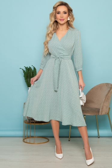 Платье "Гармония" (нежная мята) П3415