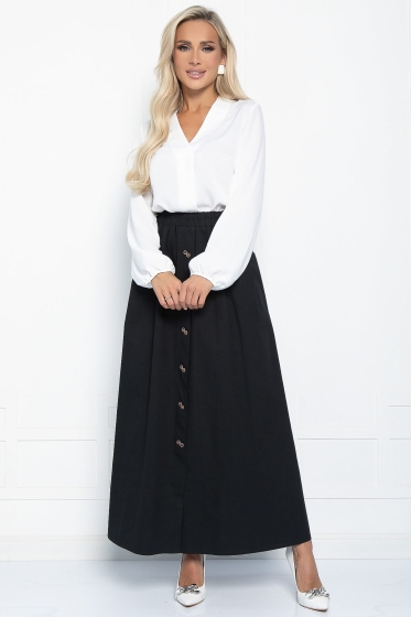 Юбка Гетта макси (черная) Ю11182