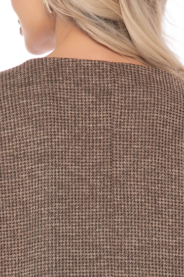 Платье "Кайла" (капучино/блэк) П8150