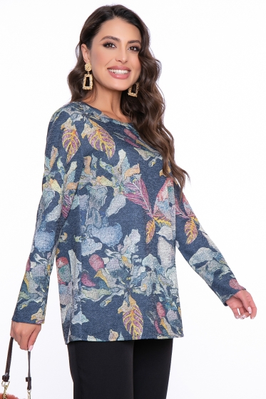 Джемпер "Вивьен" (ирисы) Б2716