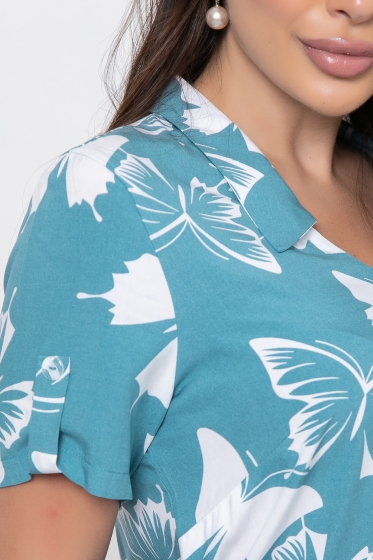 Блуза "Роберта" (бирюза) Б6090