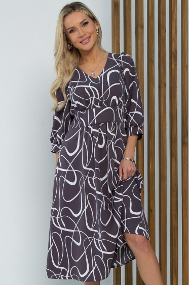 Платье Мадлен (графит) П13524-18М