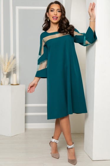 Платье "Роскошный выход" (изумруд) ХИТ П4868