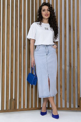 Юбка Муррей (светло-голубая) Ю13448-12М