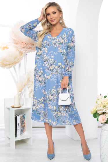 Платье "Волшебная история" (голубое) П5204