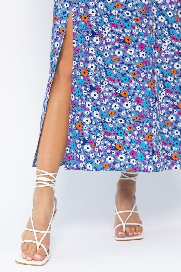 Платье Неповторимая (голубое) П13641-33М