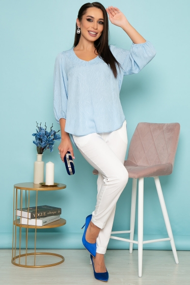 Блуза "Флоренция" (скай-блю) Б3755