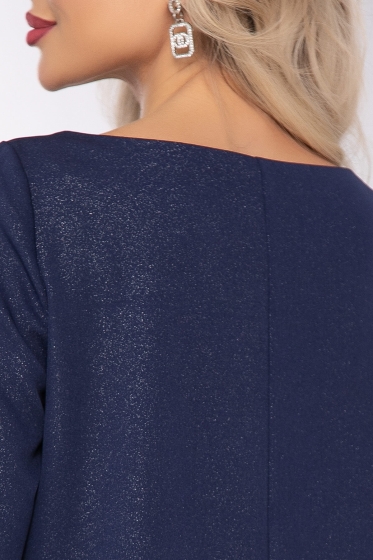 Платье "Показ мод" (темно-синее) П8072