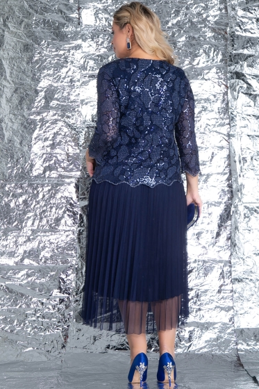 Платье "Время встречи" (блю) П7572