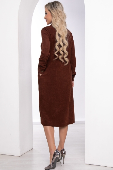 Платье рубашка "Джоанна" (корица) П8383