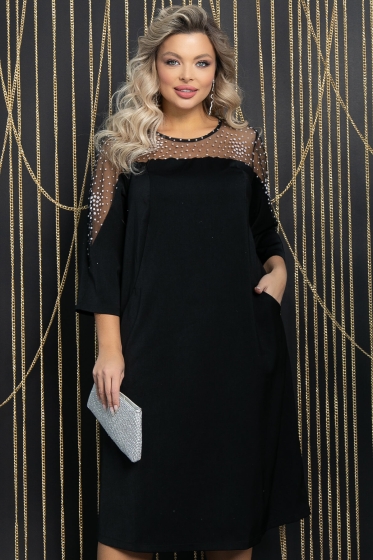 Платье Мадрид (черное) П11778