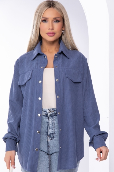 Рубашка "Дыхание весны" (джинс) Б8228