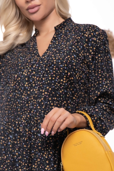 Платье "Игривое настроение" (темно-синее) П7615