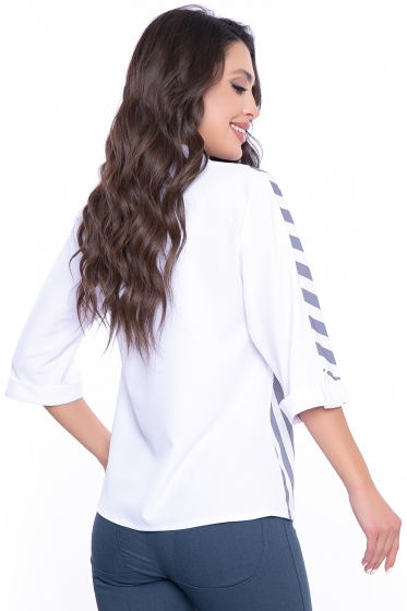 Блуза "Лозанна" (серая полоска) Б2790