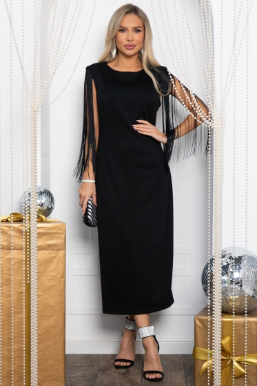 Платье вечернее Констанция (черное) П14616-5М