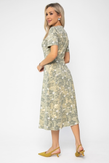 Платье Парижанка (зеленое) П13628-10М