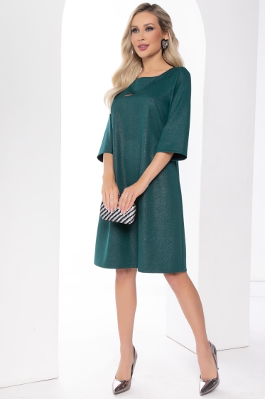 Платье "Показ мод" (изумруд) П8104