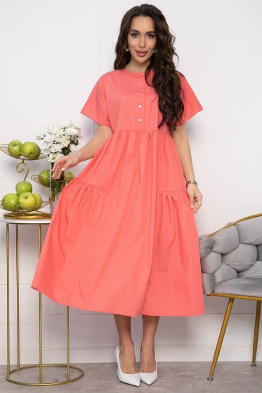Платье Вельс (коралл) П13603-36М