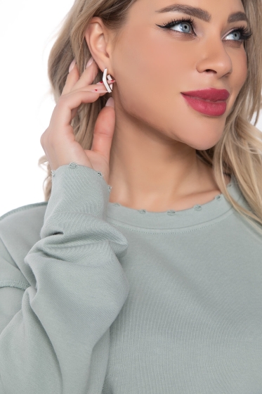 Джемпер "Добавь красок!" (олива) Б8733