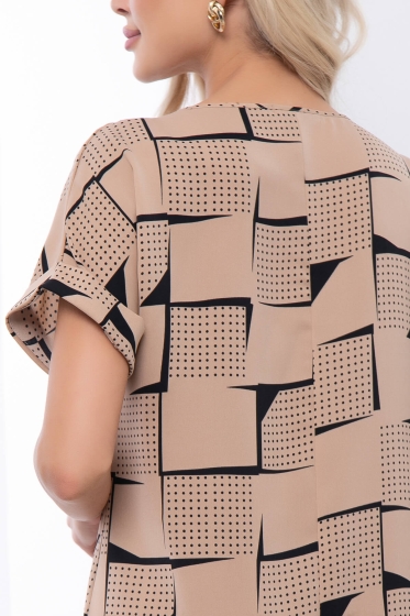 Платье "Бренди" (кофе с молоком) П7014