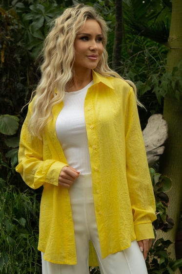 Рубашка Воздушное настроение (желтая) Б13487-7М