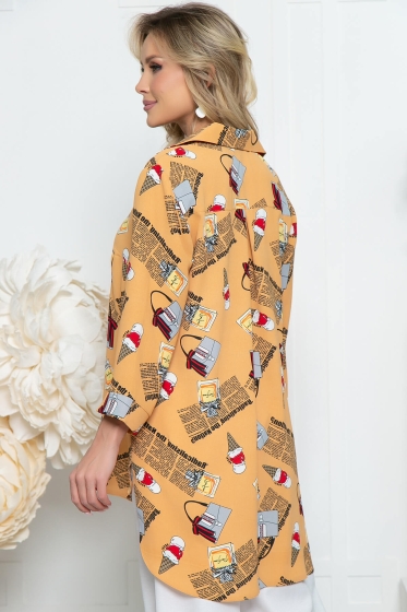 Рубашка "Классика времени" (персик) Б5321