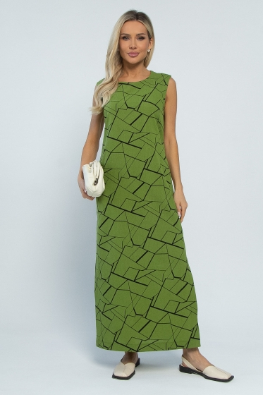 Платье Дария (лайм) П13480-1М
