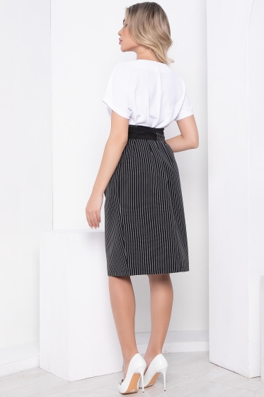 Платье "Неотразимая" (черно-белое) П8872