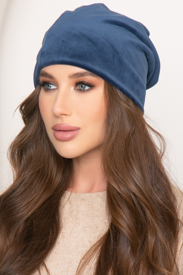 Шапка-шестиклинка (синяя) ШШ3