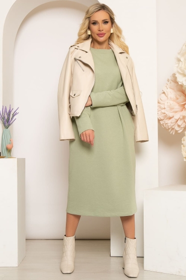 Платье "Янина" (олива) П4033