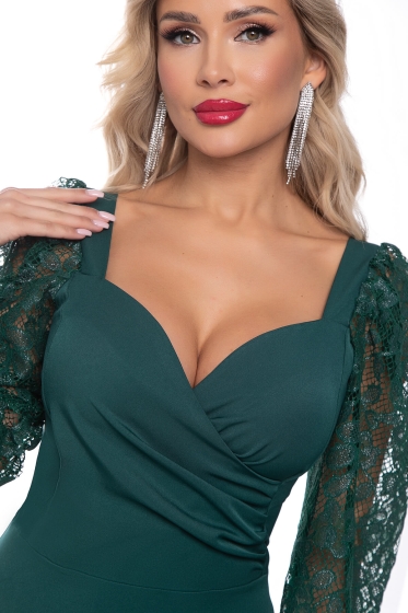 Платье "Ночь нежна" (зелёное) П7512