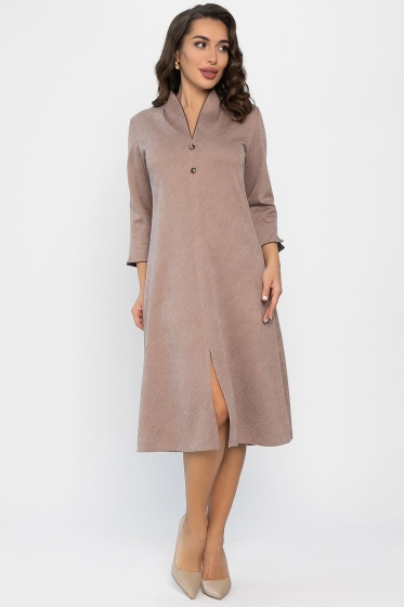 Платье трикотажное Дарьяна НЬЮ (бежевое) П14304-18М