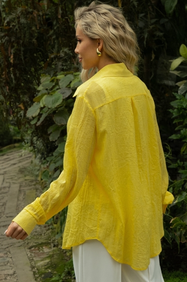 Рубашка Воздушное настроение (желтая) Б13487-7М