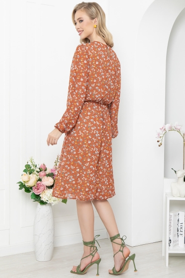 Платье "Лорена" (корица) П5347