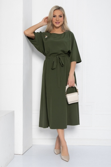 Платье Воздушный полёт (зеленая сосна) П12476-15