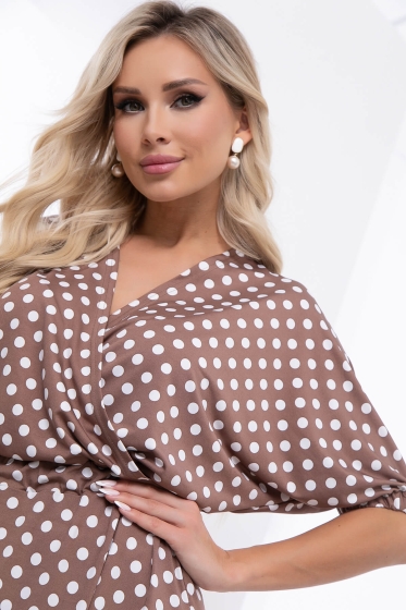 Платье "Беверли" (брауни) П7038