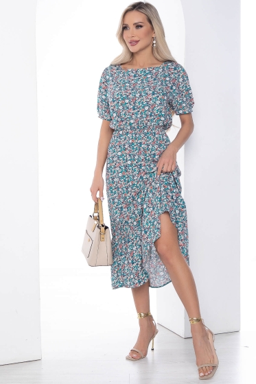 Платье Эпоха моды изумрудное П10143