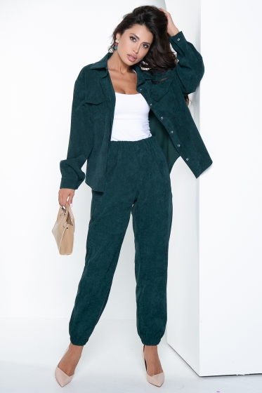 Рубашка "На пульсе моды" (изумруд) Б2671