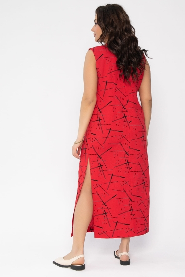 Платье Дария (красное) П13479-1М