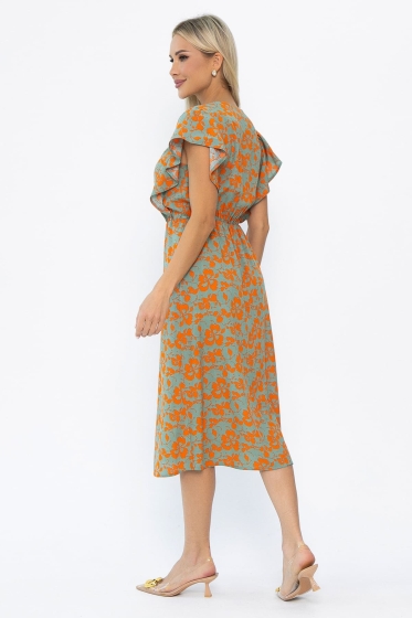 Платье Айлана (оранжевое) П13933-35М