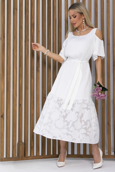 Платье Разбивая сердца (белое) П13350-7М