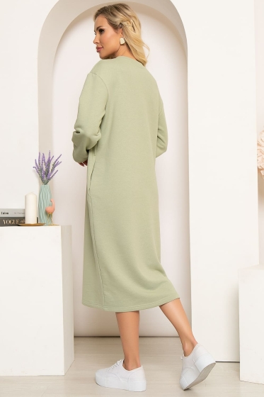 Платье "Янина" (олива) П4033