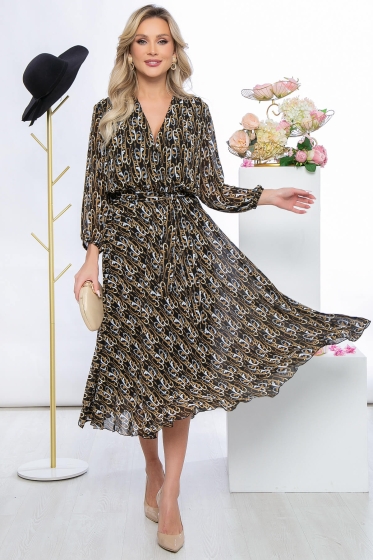 Платье "Леди Шик" (беж) П5478