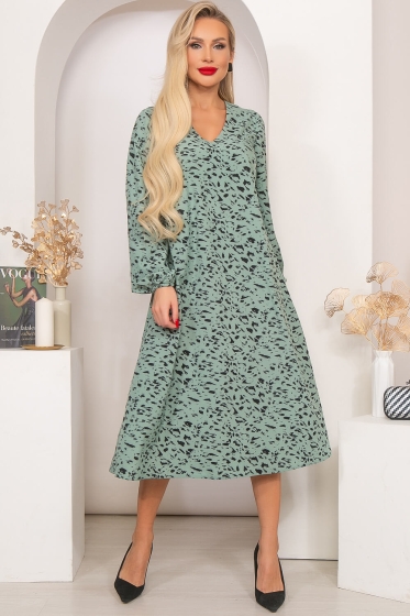 Платье "Надежда" (олива) П4088